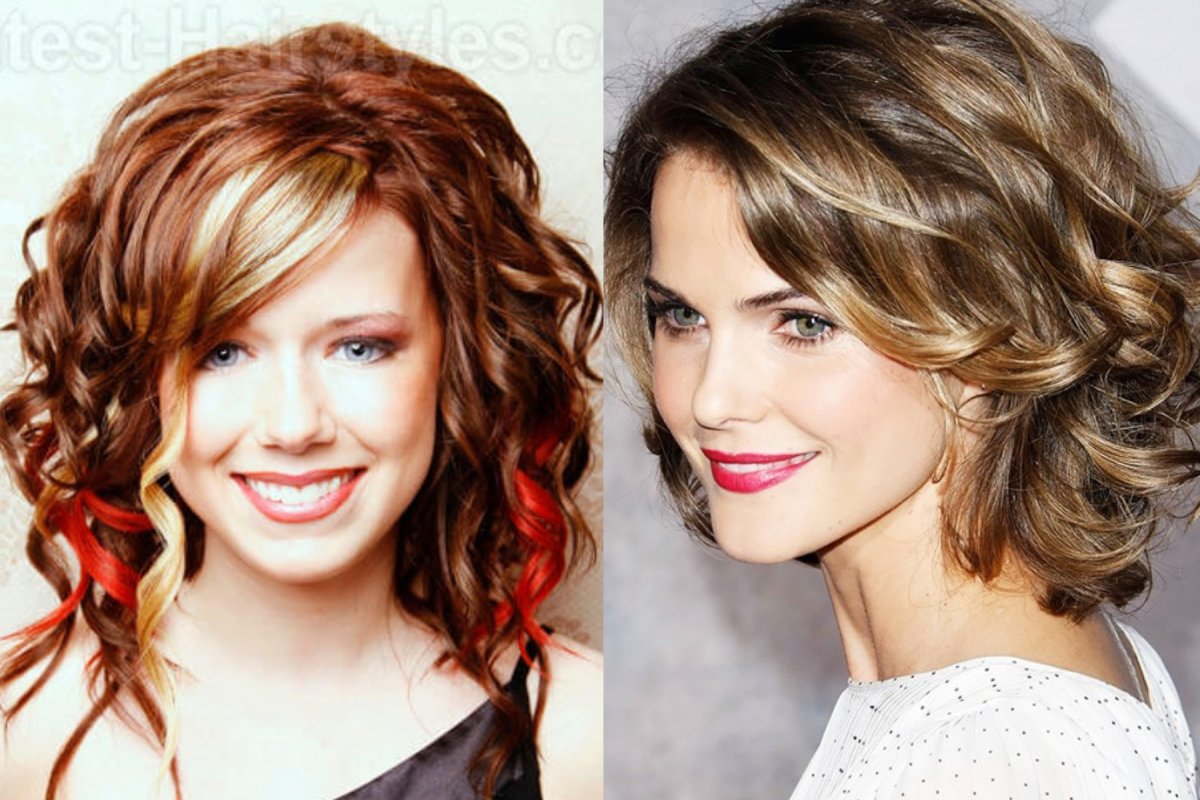 Стрижка каре на средние волнистые волосы