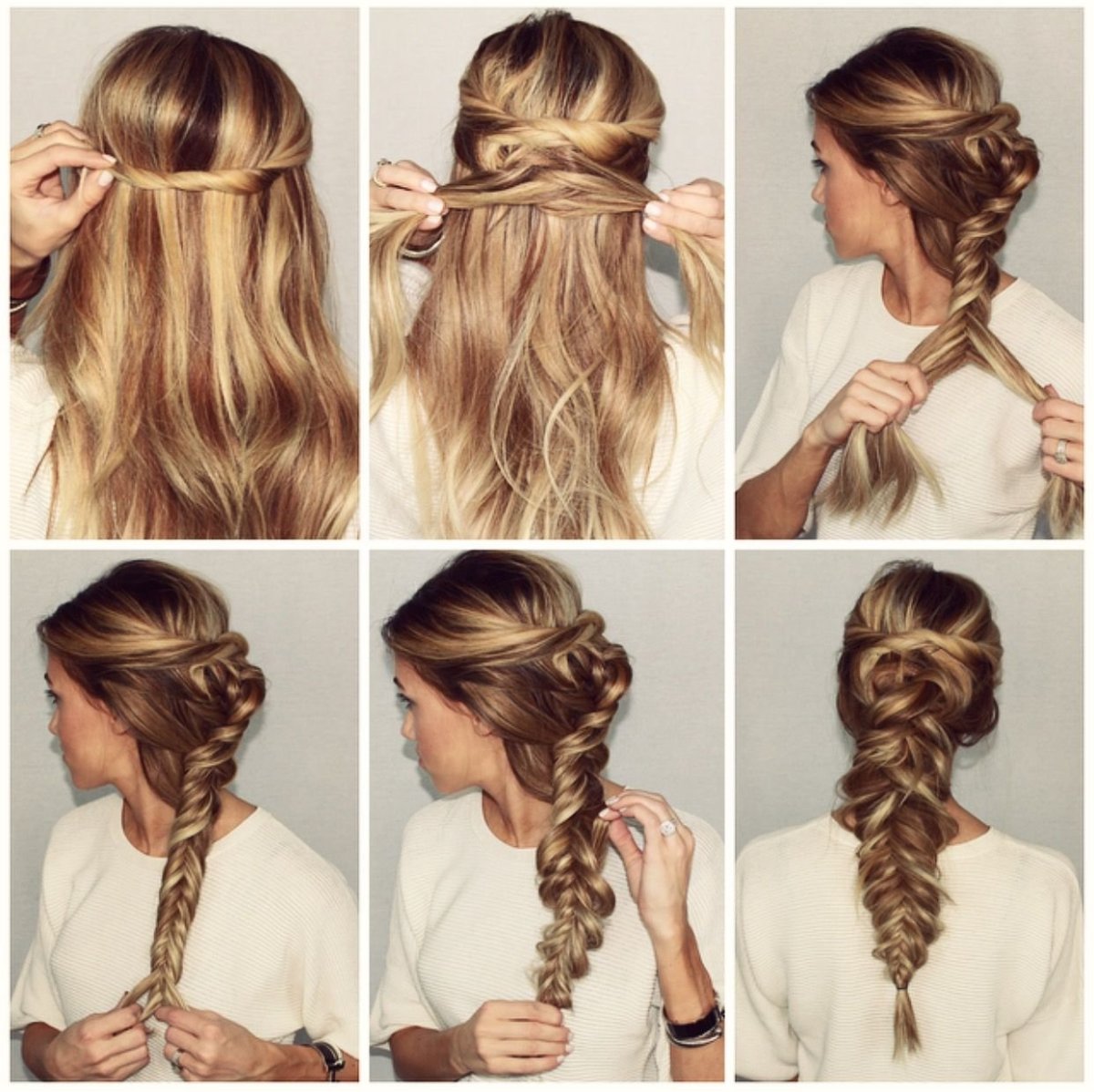 Легкая красивая прическа