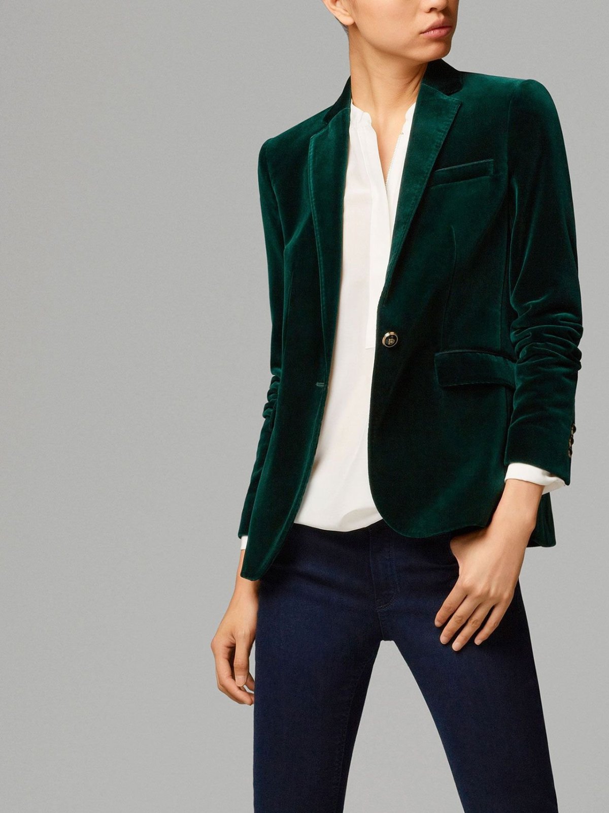 Велюровый пиджак уличная мода