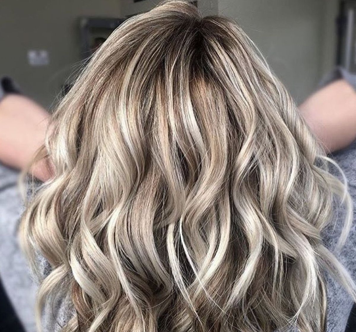 Мелирование Штопка на темных волосах