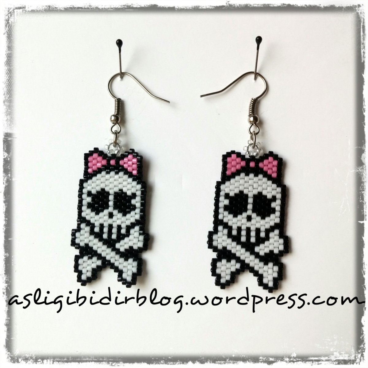 Серьги из бисера фигурки