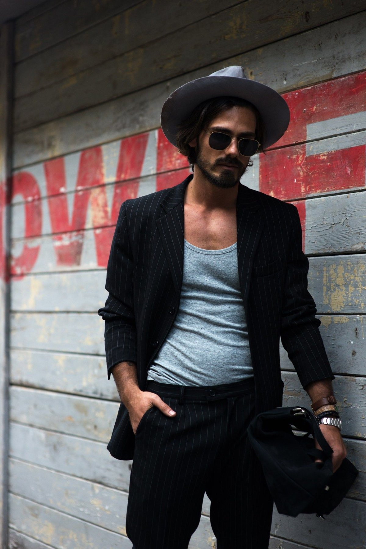 Мужская шляпа трилби стрит стайл