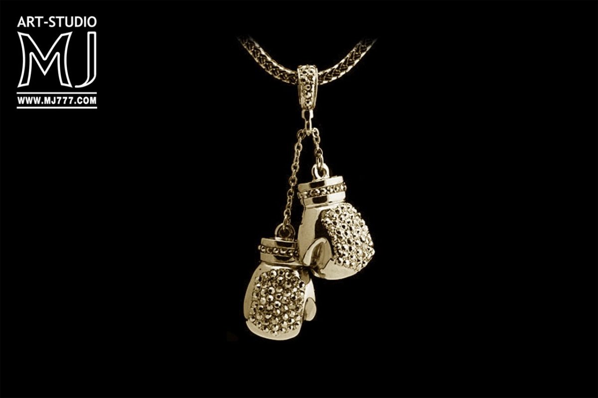 Боксерские перчатки серебро 925