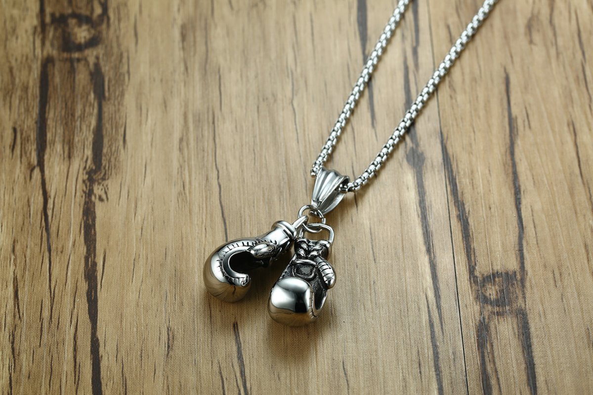 Кулон боксерские перчатки золото