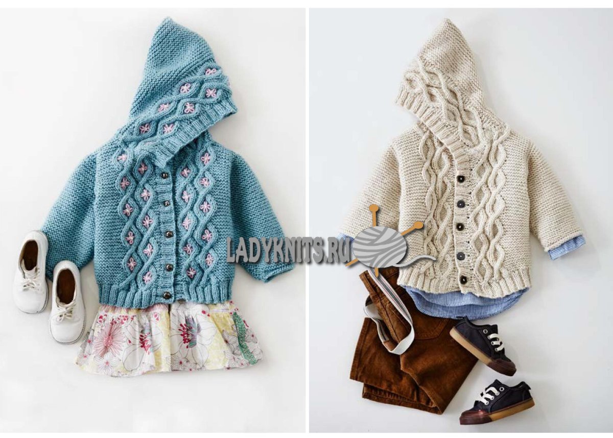 Вязаная кофта для девочки