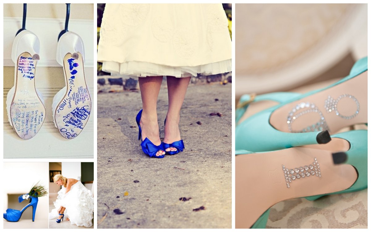 Яркие туфли на свадьбу