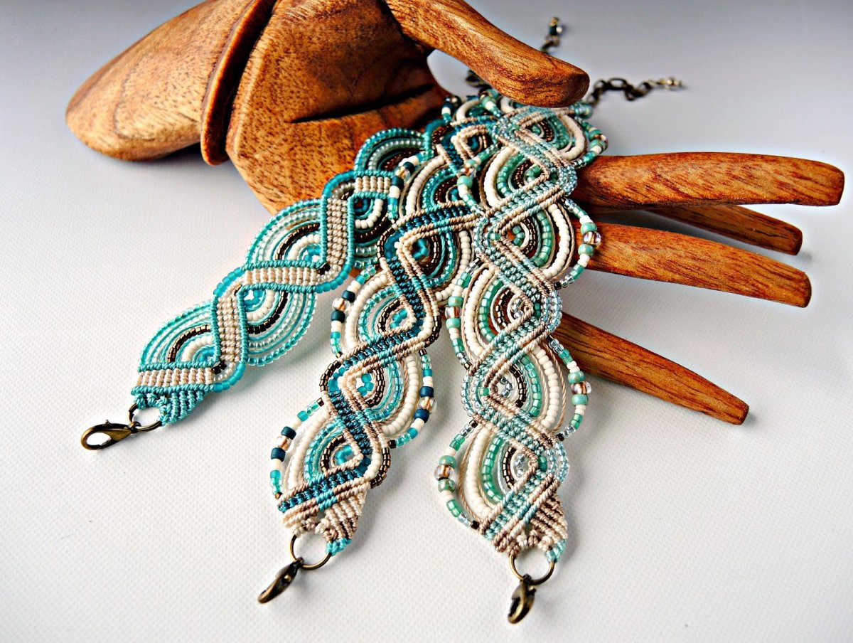 Украшения в стиле макраме