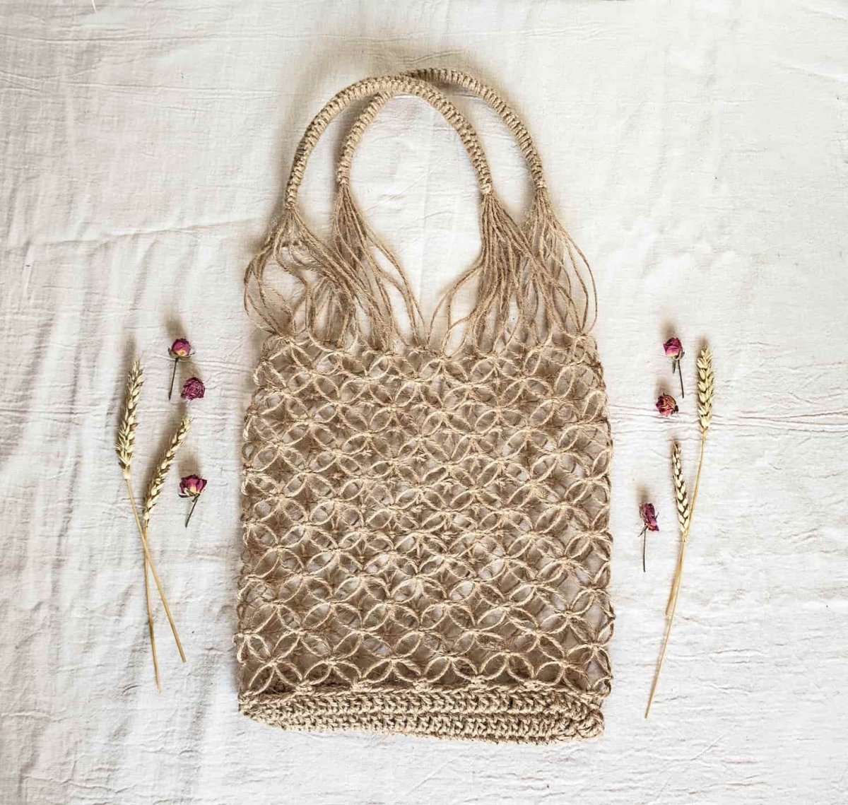 Сумка Прада макраме белая