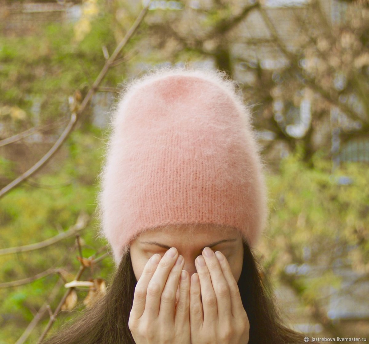 Шапка бини ангора 2020