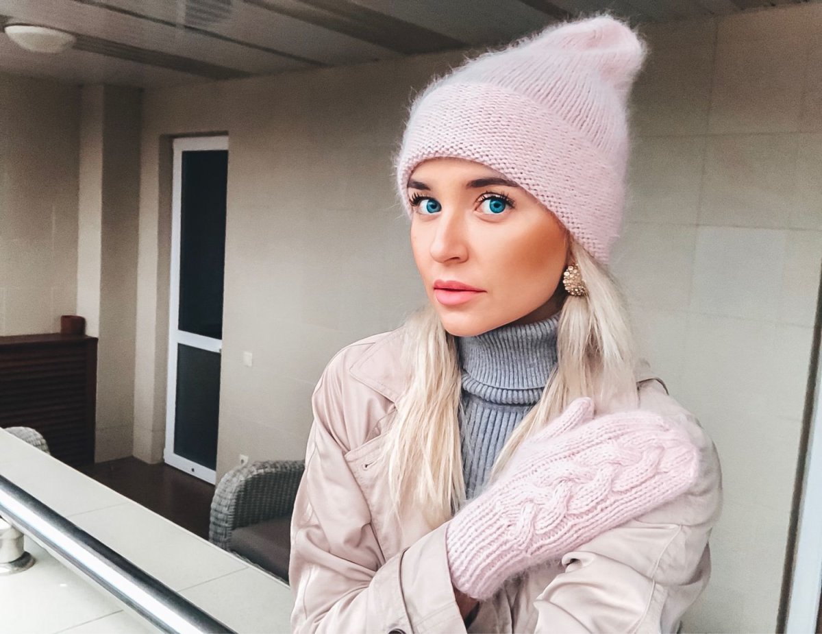 Шапочка из ангоры