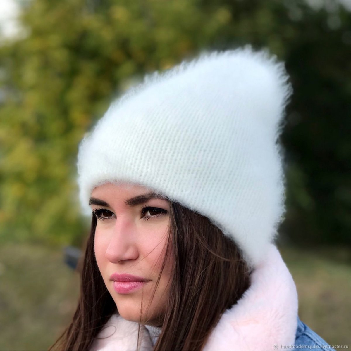 Шапка бини ангора 2020