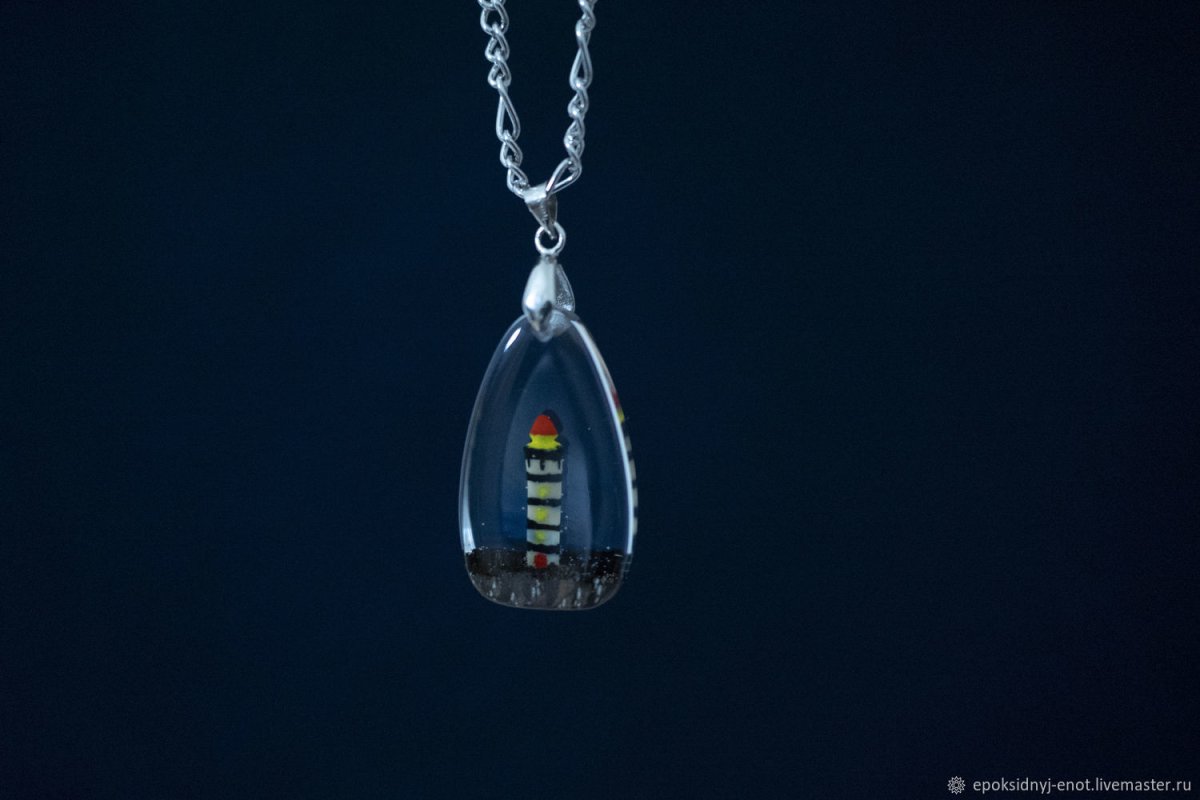 Мини кулон с маячок с микрофоном