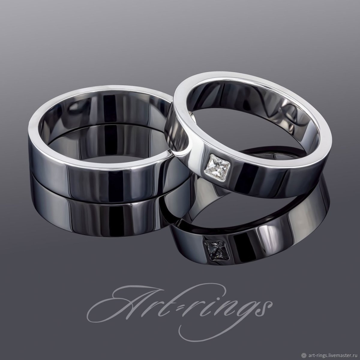 Обручальные кольца парные булгари