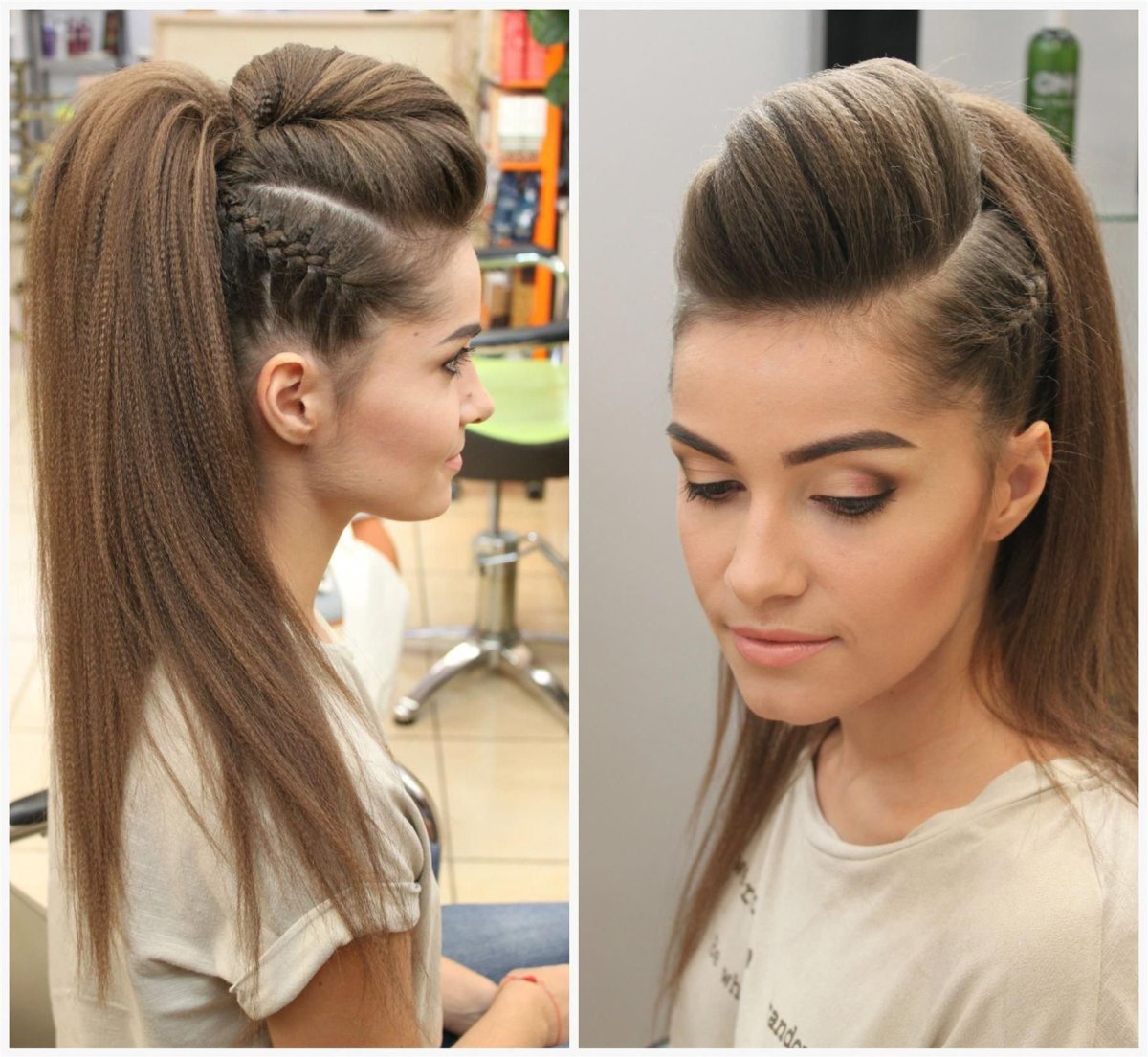 Прически с начесом