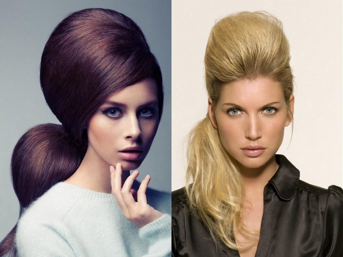 Прическа на длинные волосы с челкой