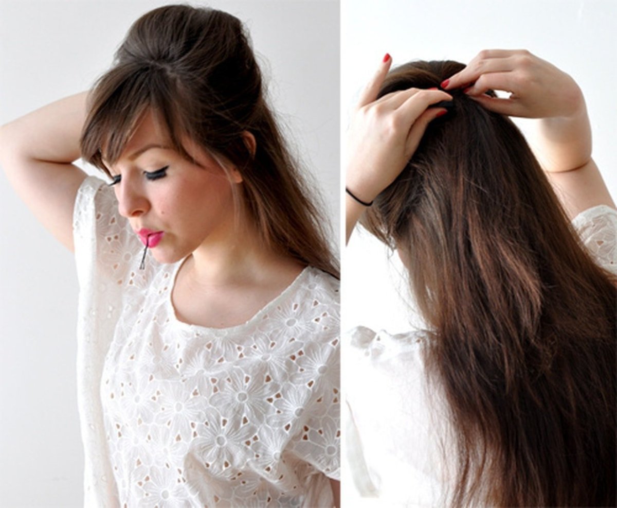 Заколоть волосы