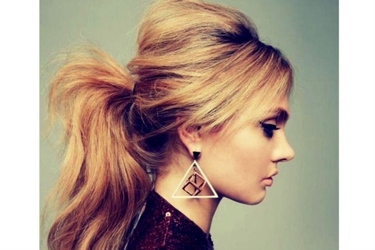 Начёс на средние волосы