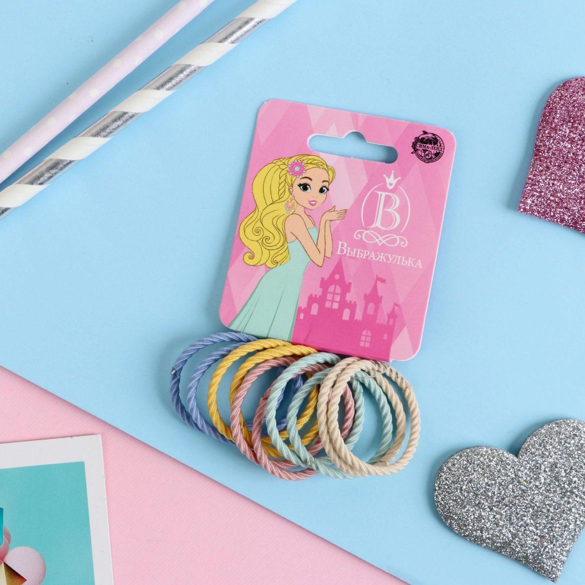 Резинка для волос "Леа", 6 шт.