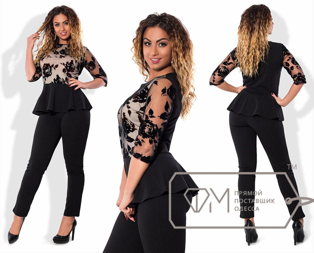 Брюки и блузка на корпоратив