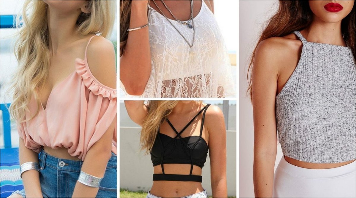 Кружевной топ с открытыми плечами