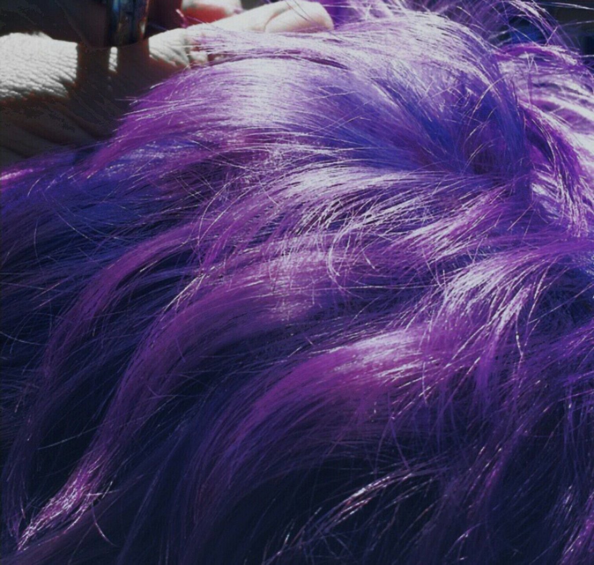 Фиолетовые волосы Эстетика