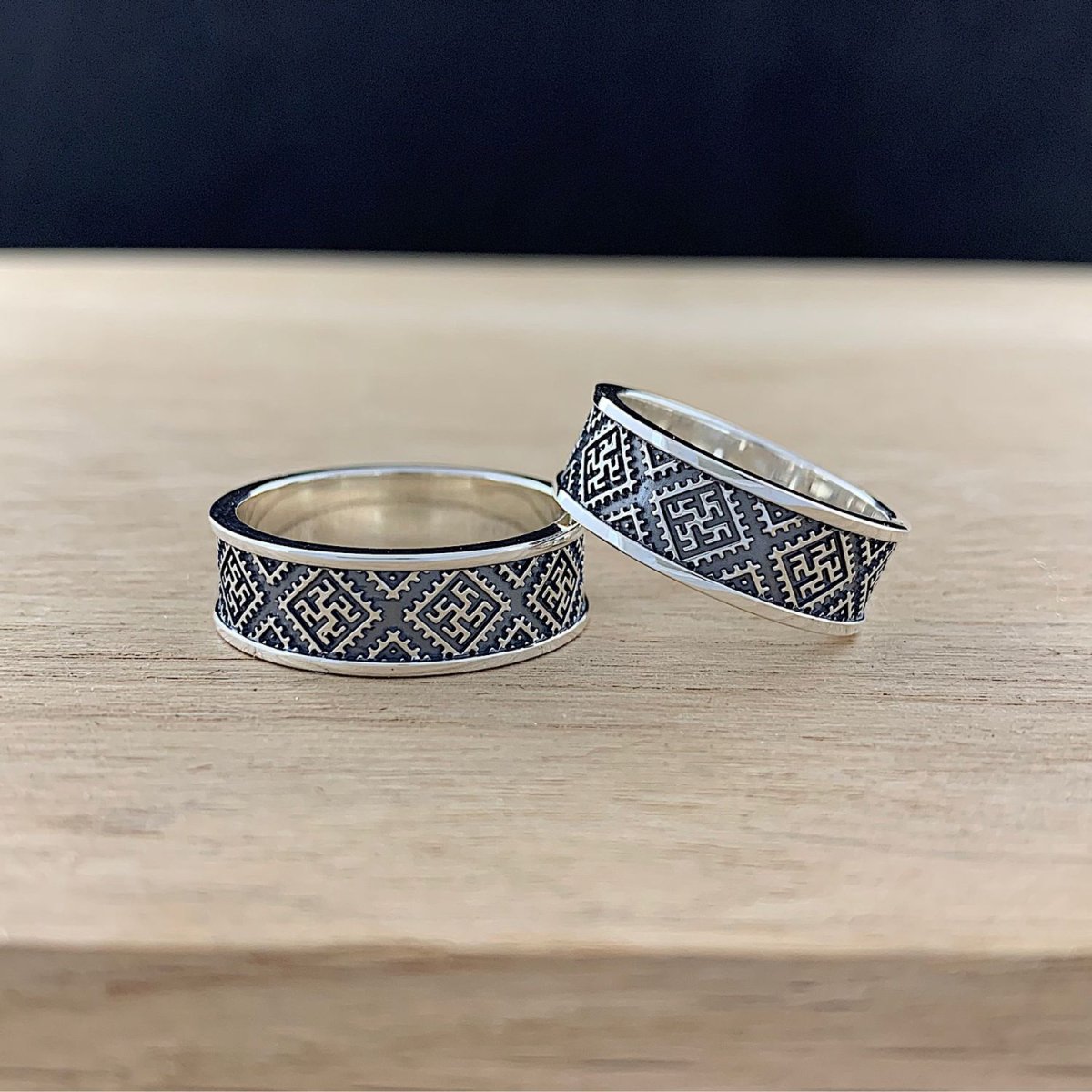 Славянские обручальные кольца обережные