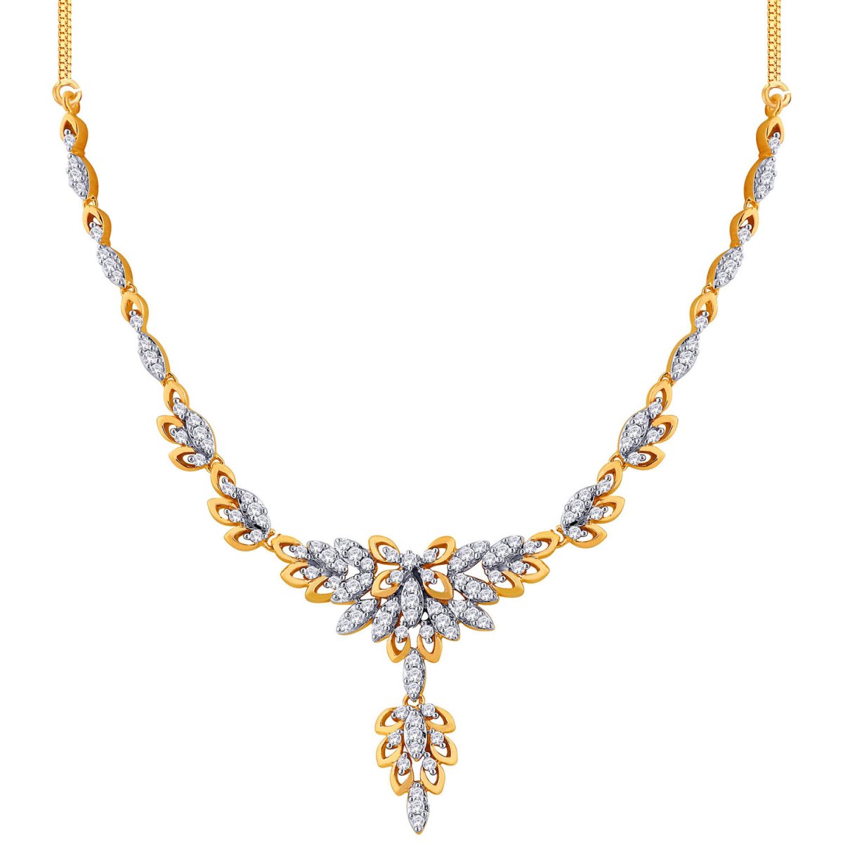 Красивые колье из золота