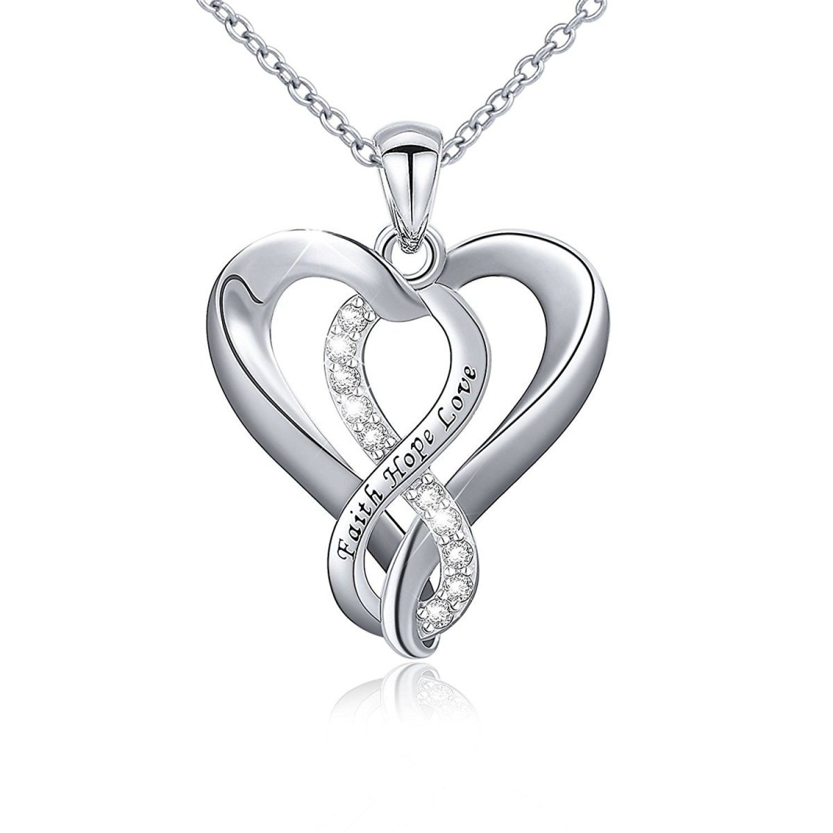 Подвеска Вера Надежда любовь серебро