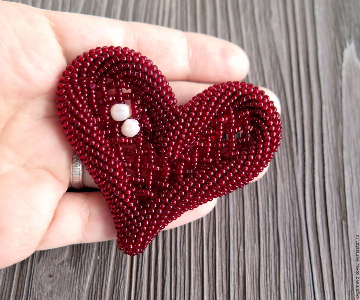 Сердечко из бисера