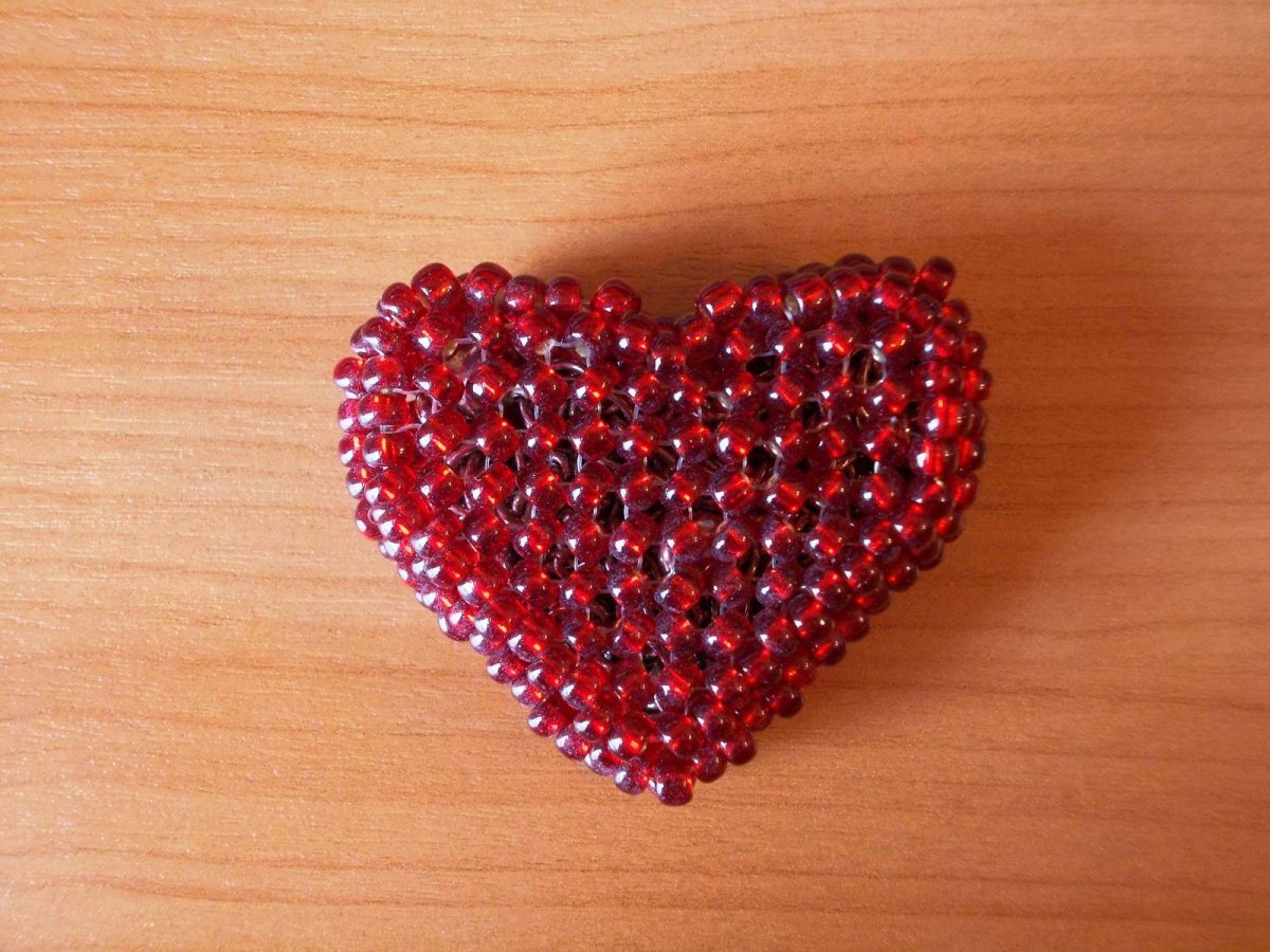 Сердечко из бисера