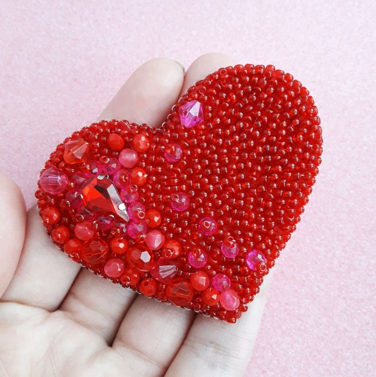 Бисероплетение сердечко