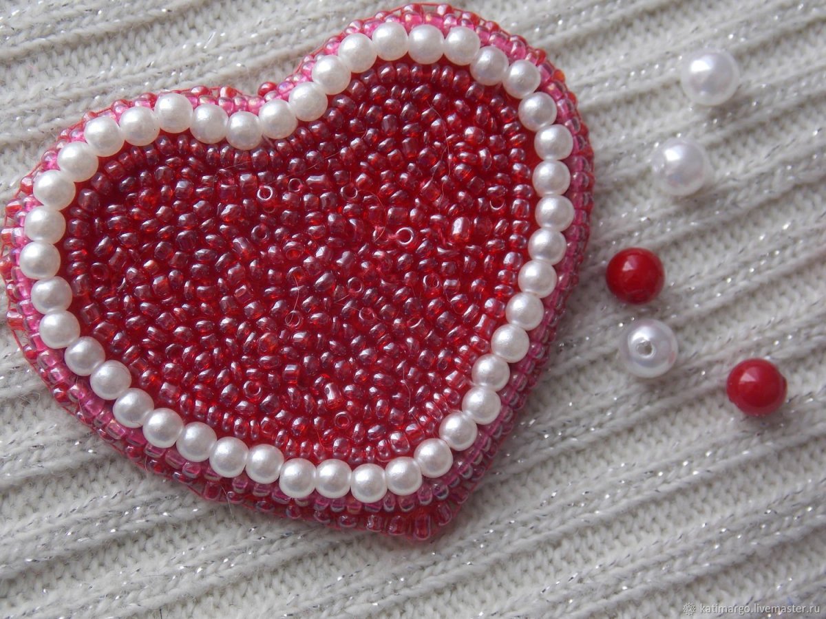 Бисер сердечко