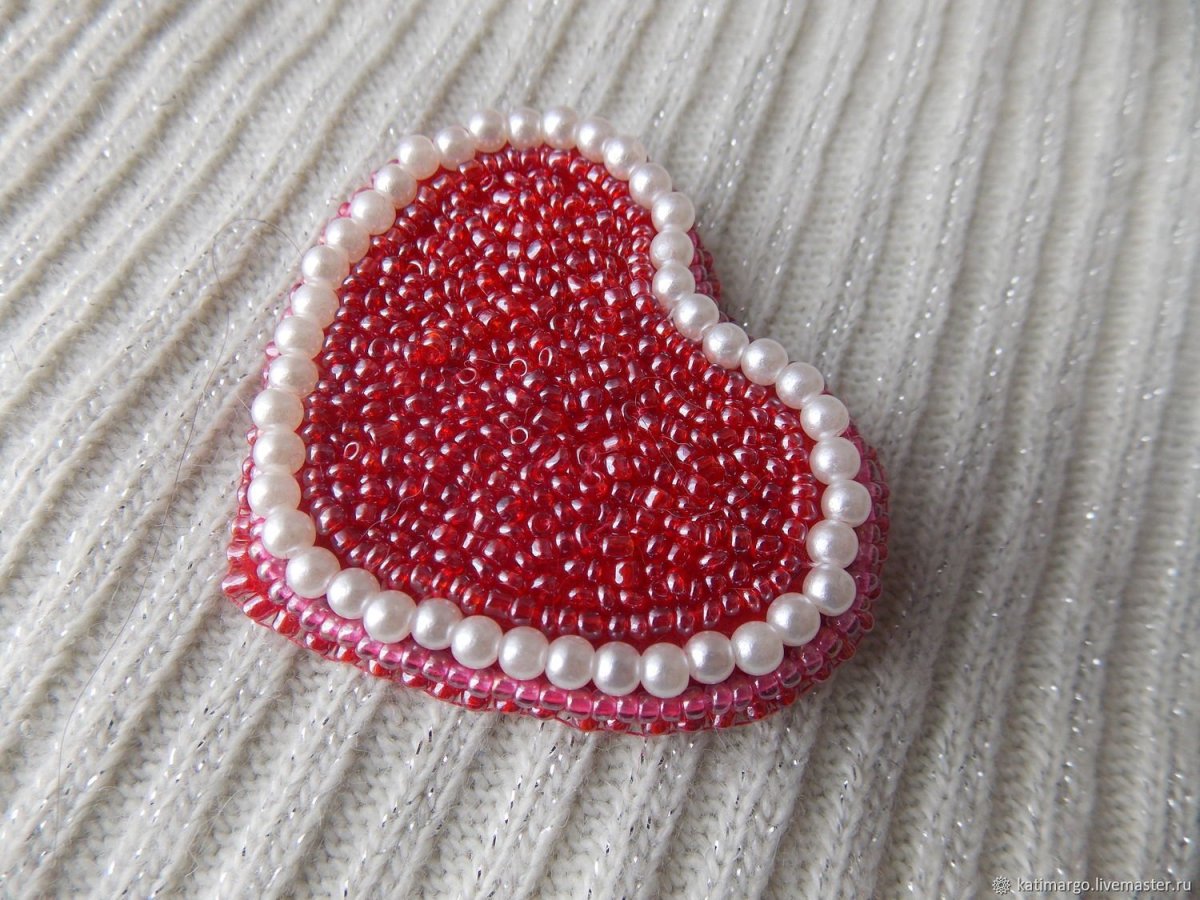 Бисер сердечко