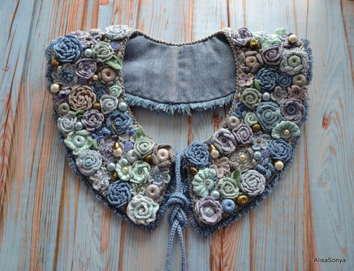 Воротник в стиле бохо