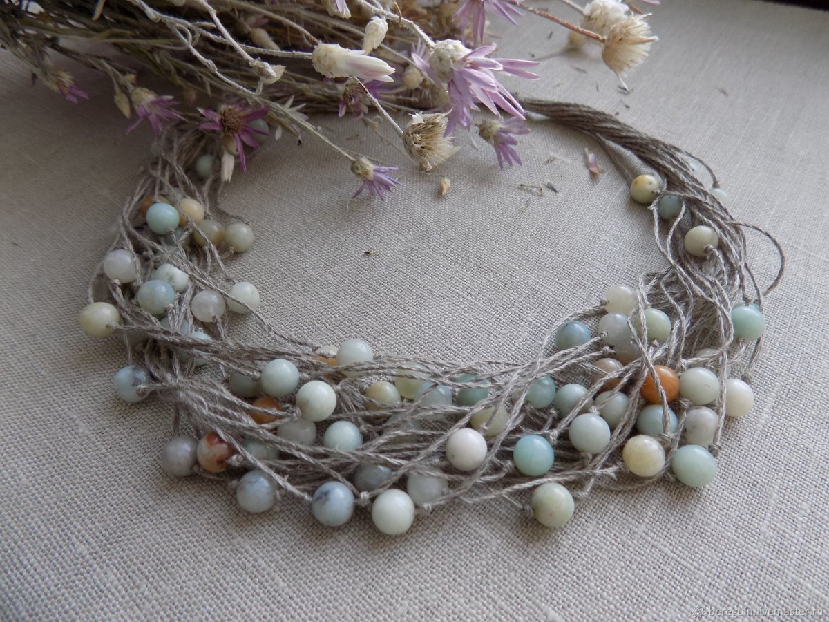 Украшения из льна