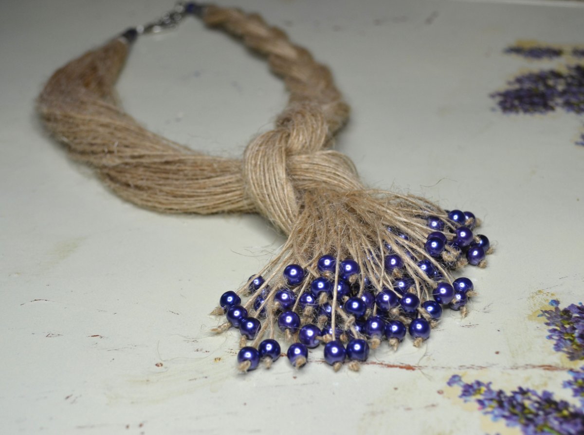 Браслет из джута