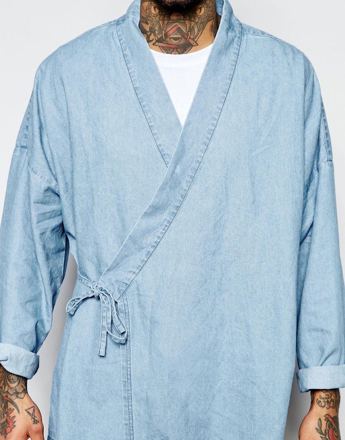 Мужское кимоно деним