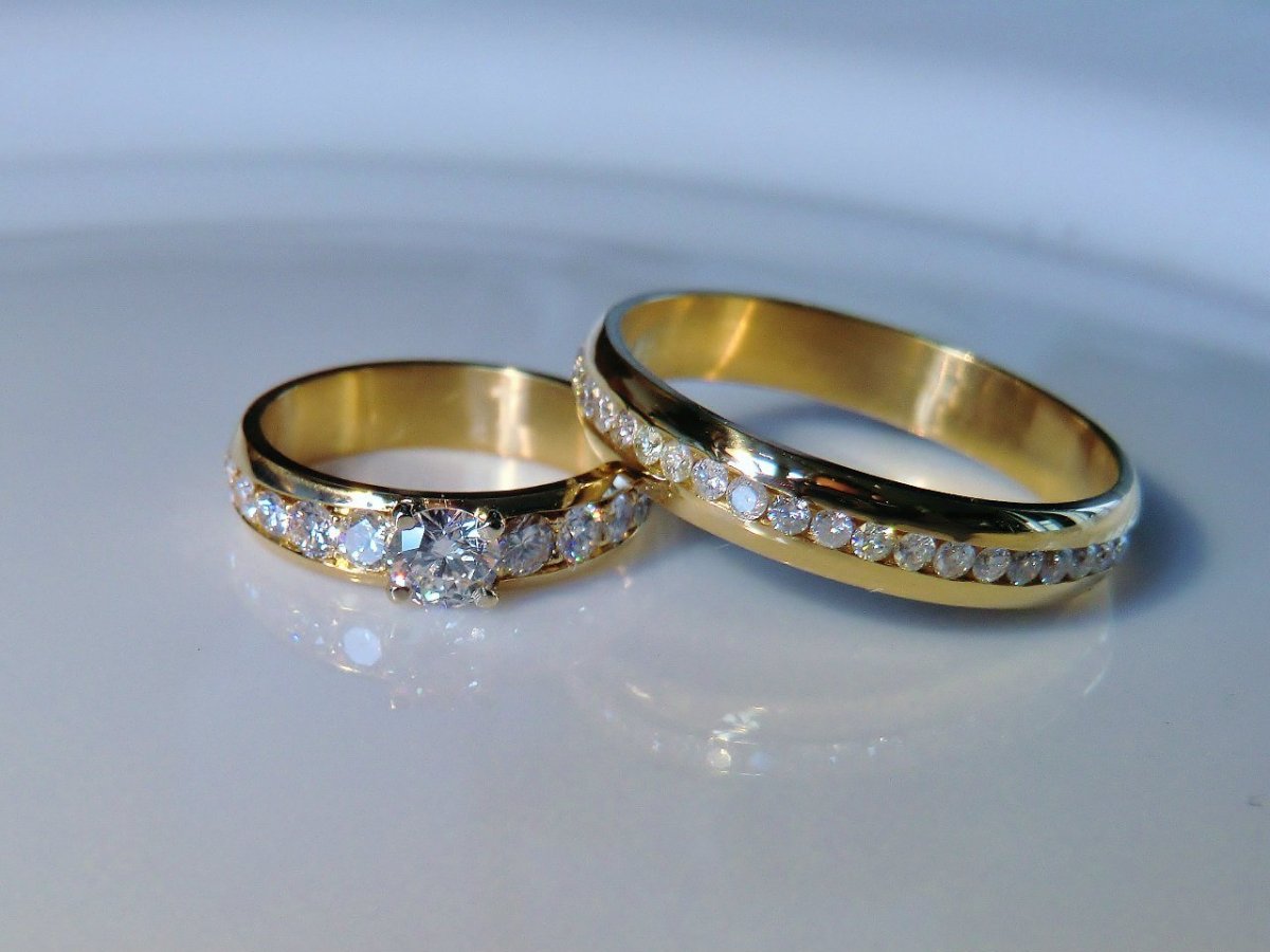 Славянские обручальные кольца со свадебником