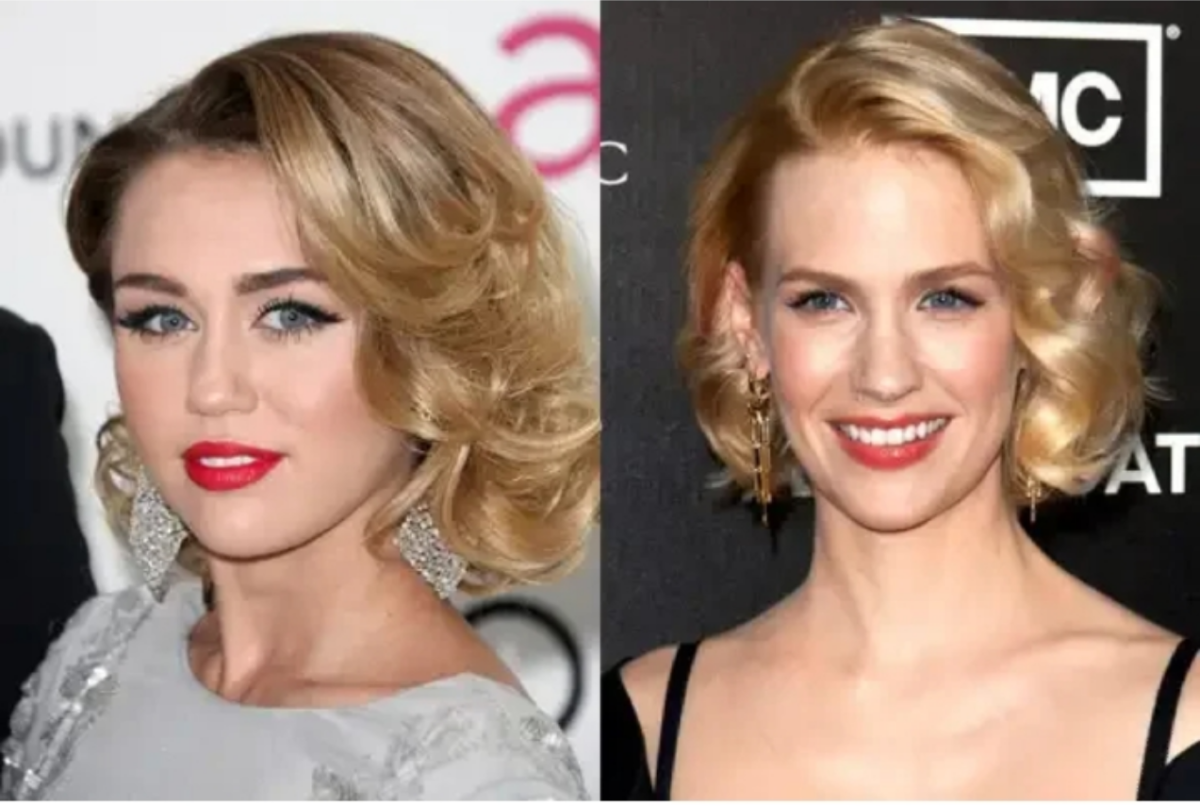 Причёски с зколотой челкой