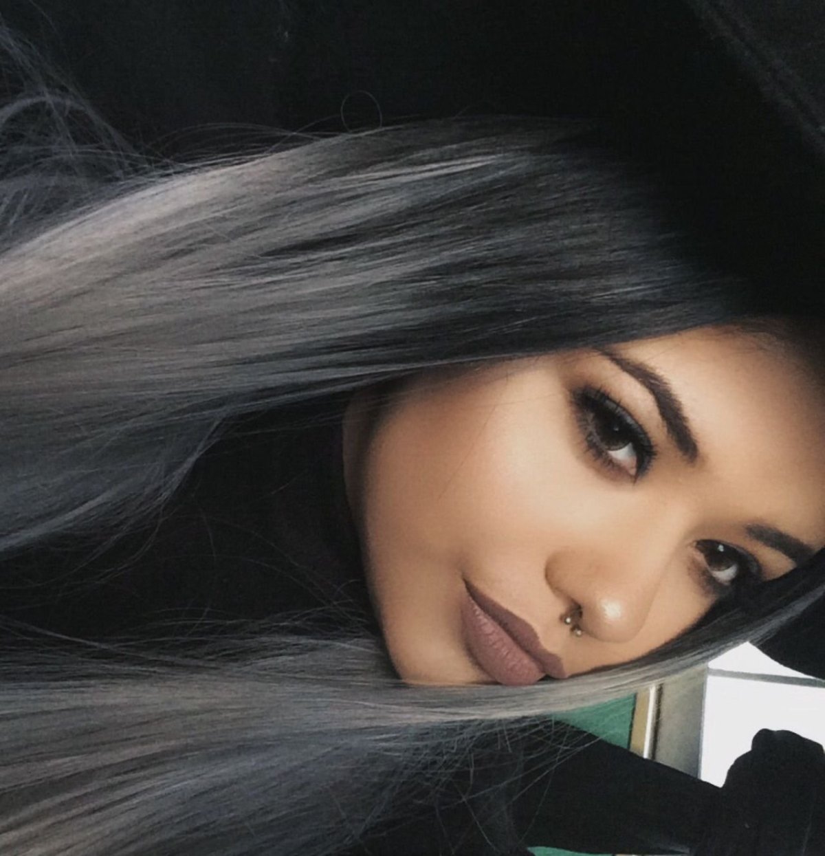 Красивое омбре на темные волосы