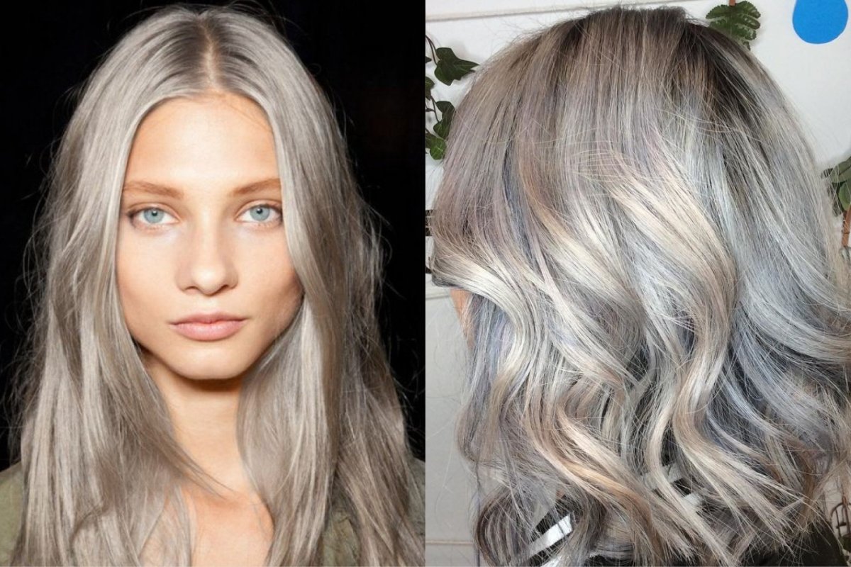 Шатуш балаяж пепельный мелирование