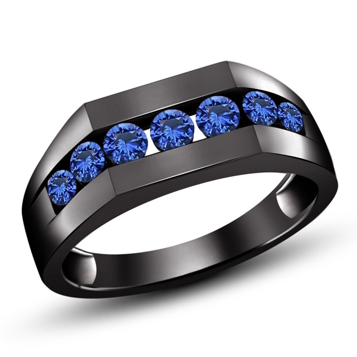 Мужской перстень с сапфиром