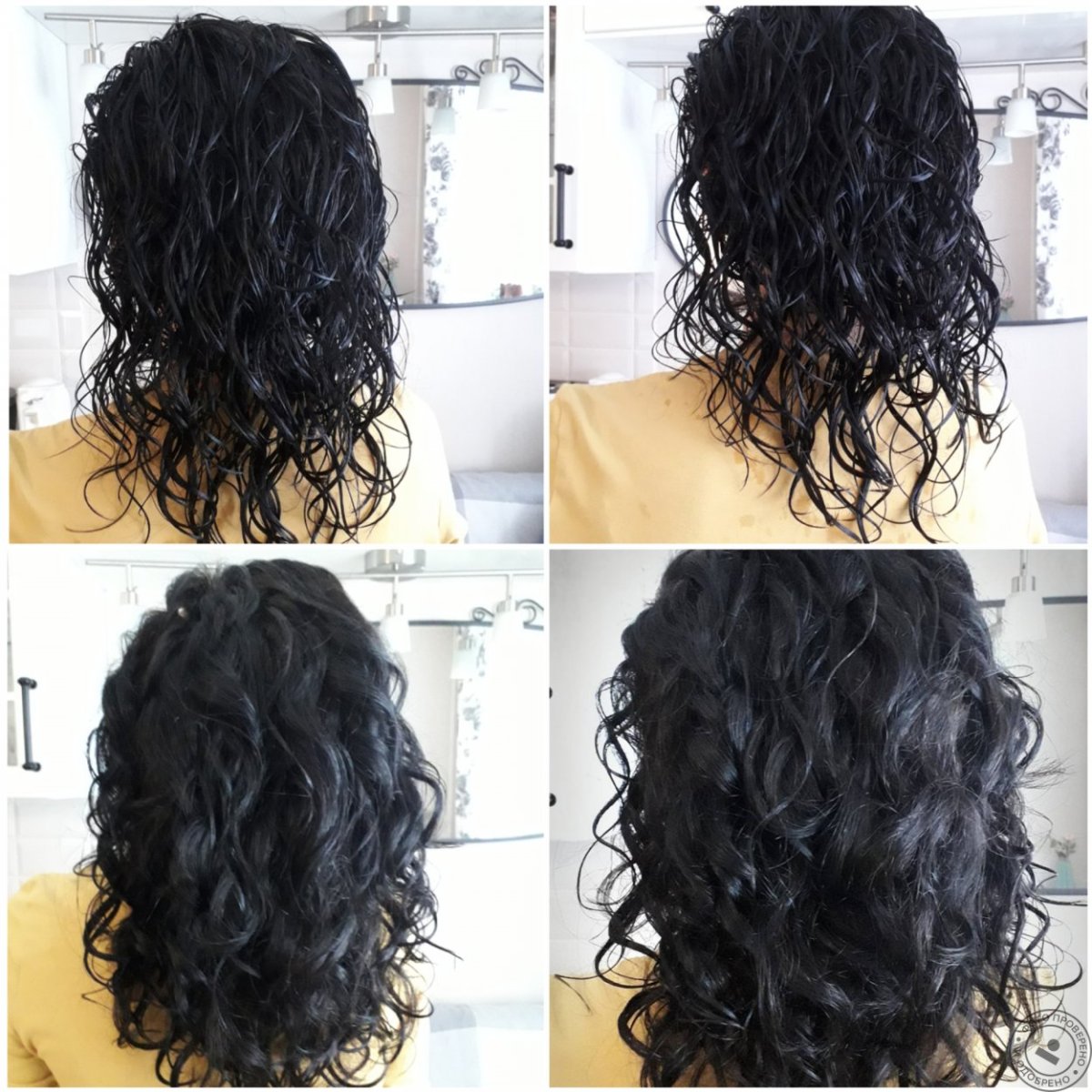 Завивка на каре с челкой