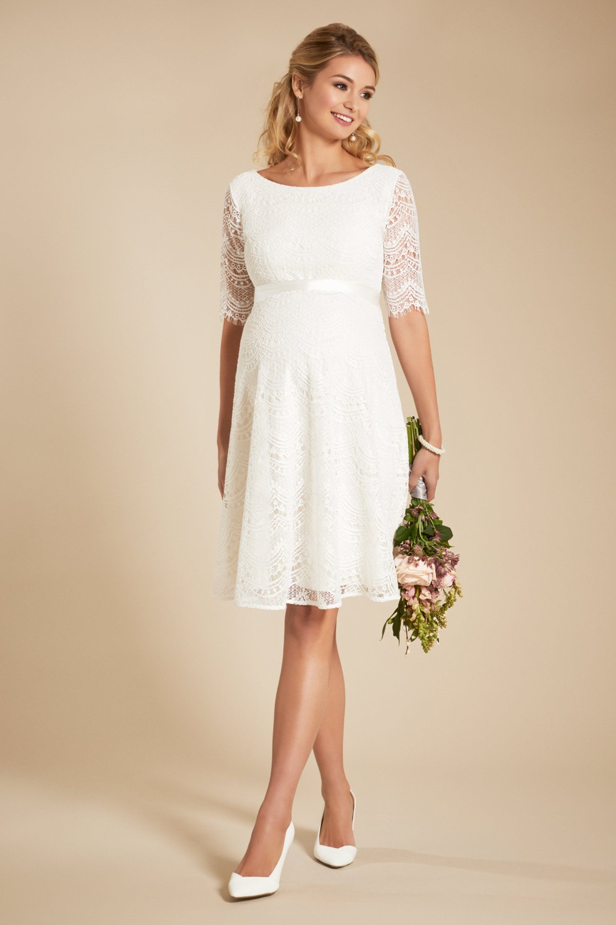 Свадебные платья для беременных короткие