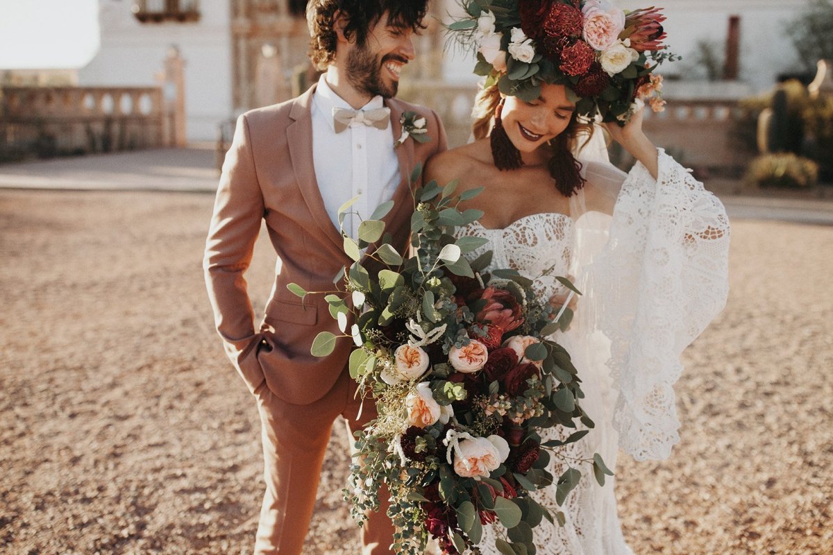 Жених в стиле бохо