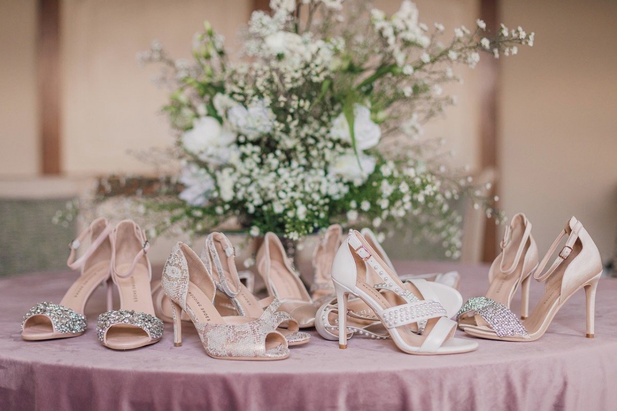 Свадебные туфли без каблука