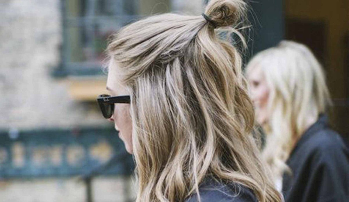 Прическа полупучок