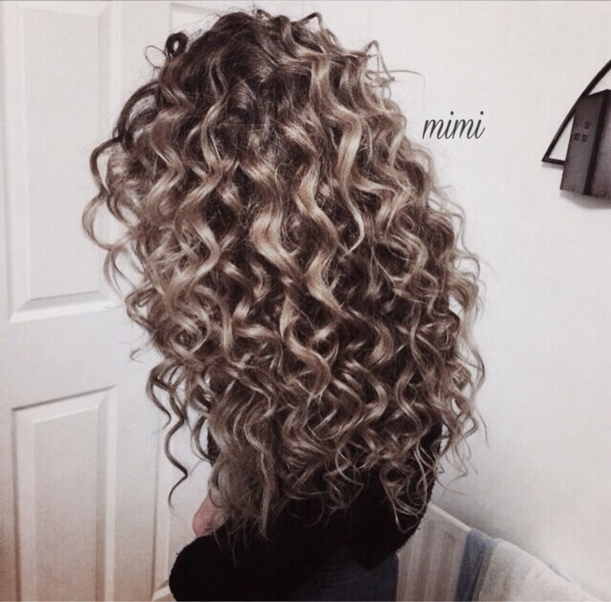 Биохимия для волос до и после на средние волосы крупные Локоны