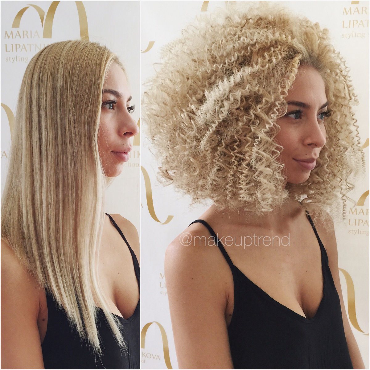 Аффрокудри на волосы до лопаток