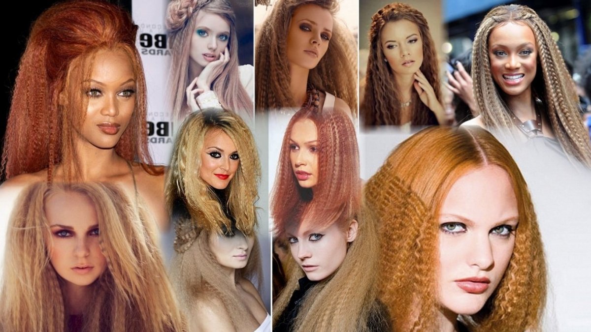 Прически с плойкой гофре